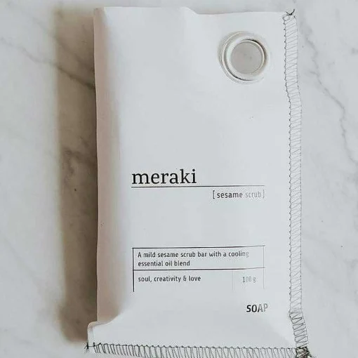 Meraki Soap Bar, Sesame Scrub