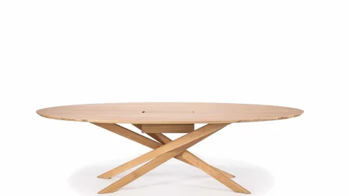 Mikado Solid Oak Meeting Table