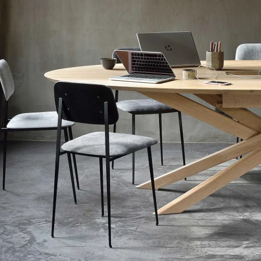 Mikado Solid Oak Meeting Table