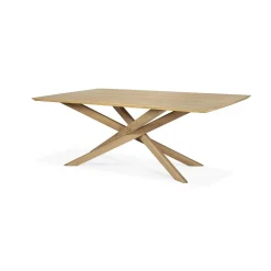 Mikado Solid Oak Rectangular Dining Table, 94.5