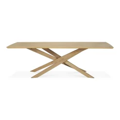 Mikado Solid Oak Rectangular Dining Table, 110.5"