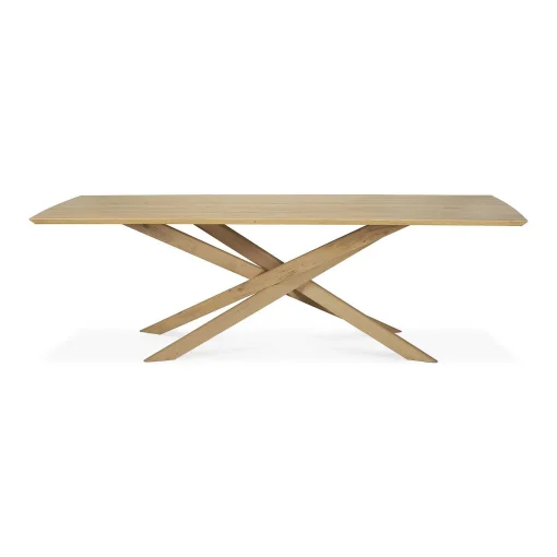 Mikado Solid Oak Rectangular Dining Table, 110.5"