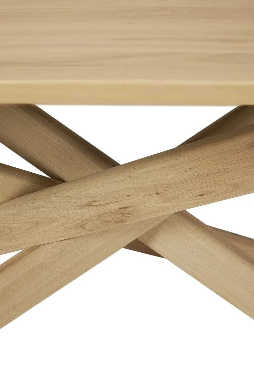 Mikado Solid Oak Rectangular Dining Table, 110.5"