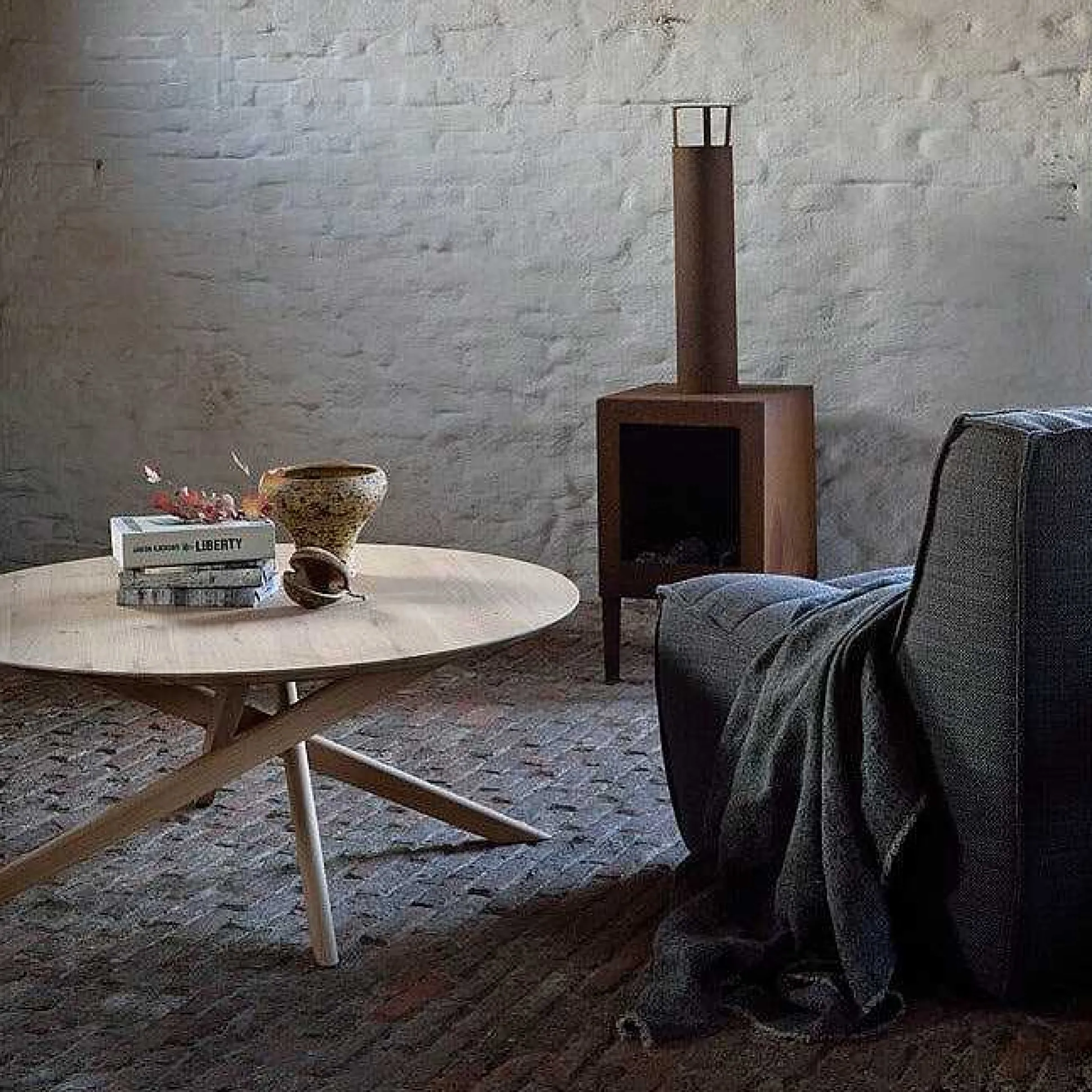 Mikado Solid Oak Round Coffee Table