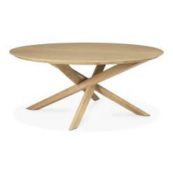 Mikado Solid Oak Round Coffee Table