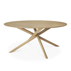 Mikado Solid Oak Round Dining Table