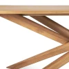 Mikado Solid Teak Outdoor Dining Table, 80"