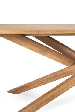 Mikado Solid Teak Outdoor Dining Table, 80"