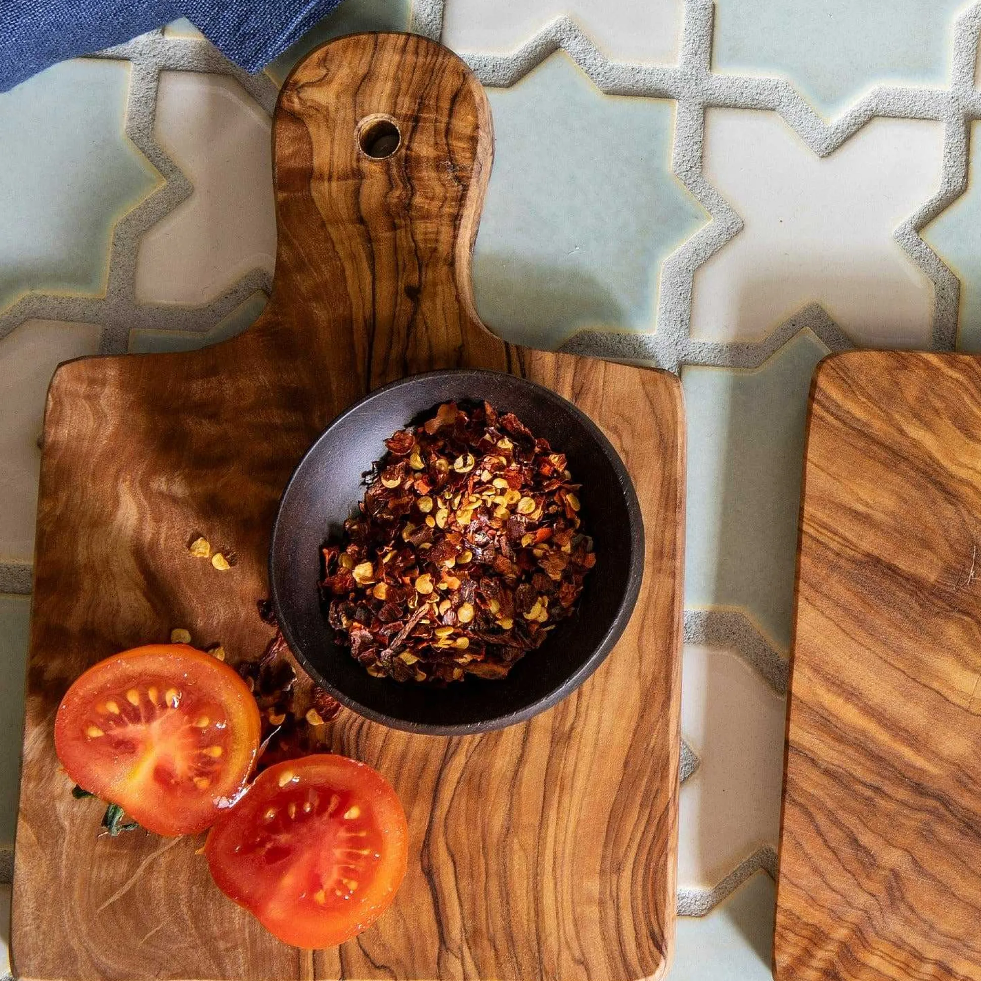 Mini Square Olive Wood Board