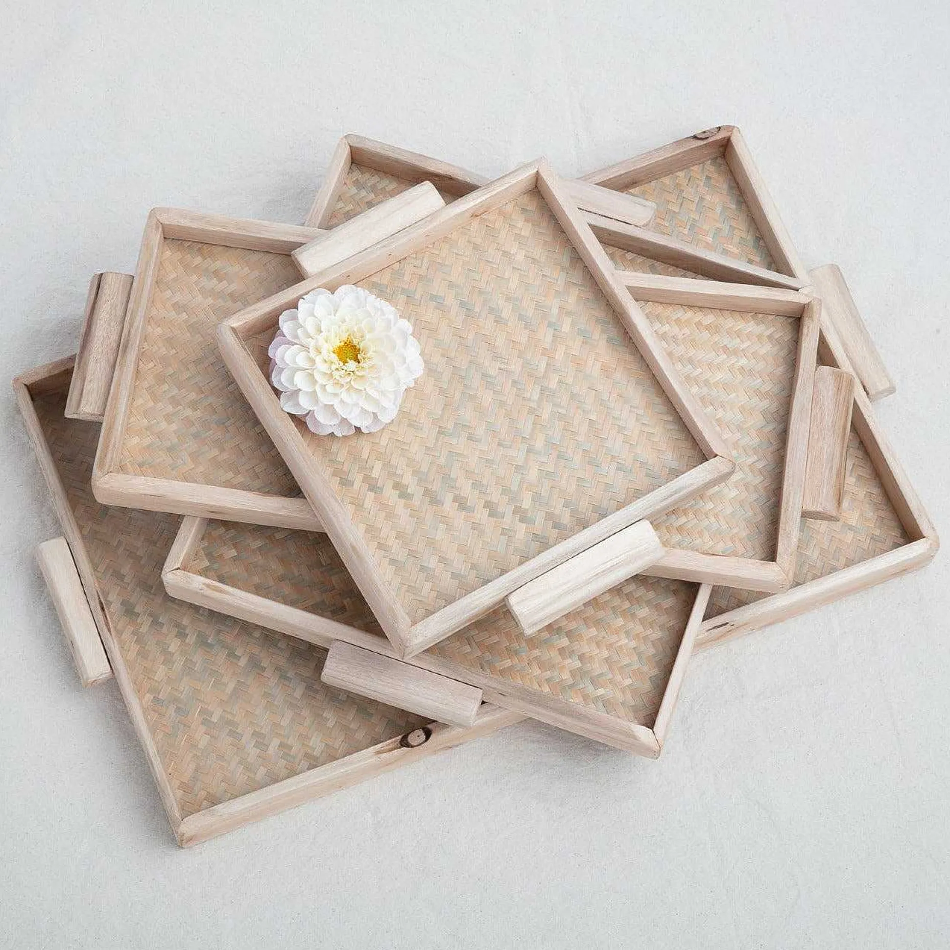 Miramar Reclaimed Wood Rectangular Tray, Large