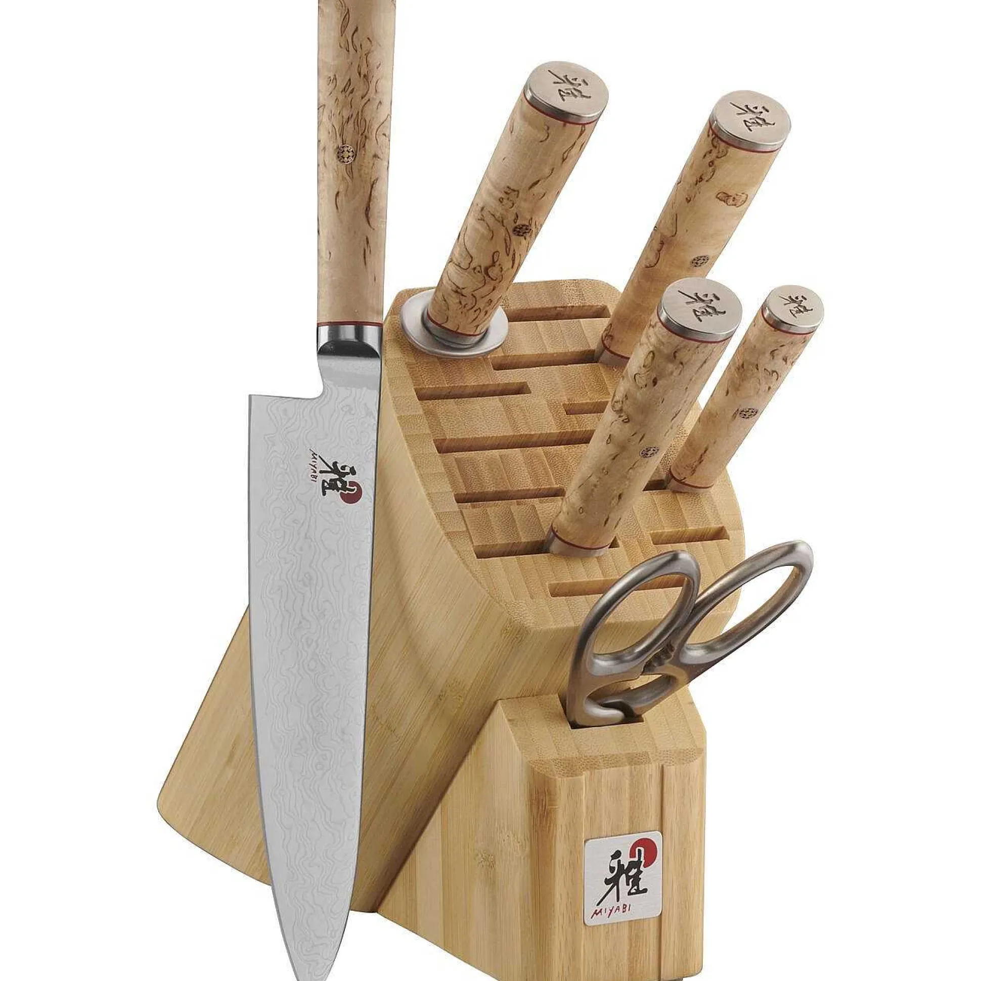Miyabi Birchwood, 7pc Knife Block Set