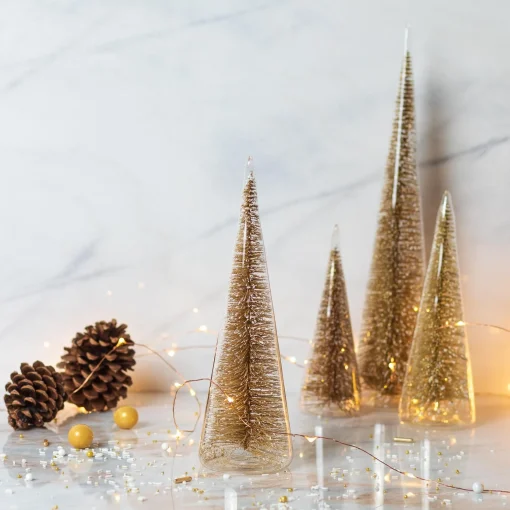 Modern Tree with Champagne Glitter, Large^Be Home Best Sale