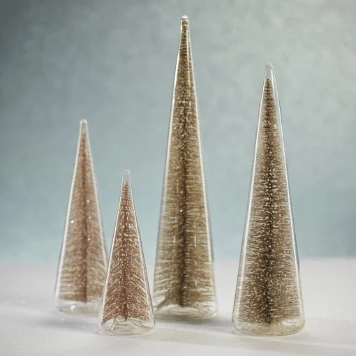 Modern Tree with Champagne Glitter, Large^Be Home Best Sale