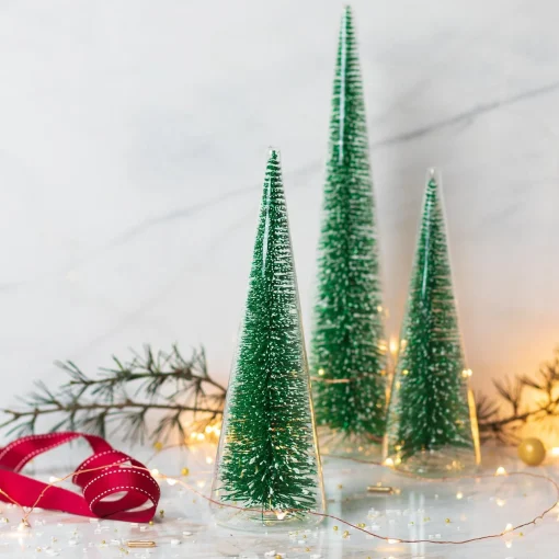 Modern Tree with Green Glitter, Large^Be Home Flash Sale