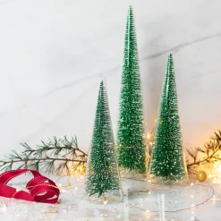 Modern Tree with Green Glitter, Medium^Be Home Clearance