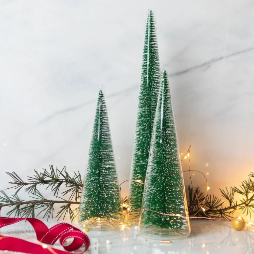 Modern Tree with Green Glitter, Medium^Be Home Clearance