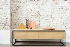 Monolit Solid Oak Media Console