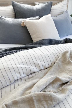 Montauk Square Pillow with Tassels, Cream^Be Home Outlet