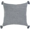 Montauk Square Pillow with Tassels, Ocean^Be Home Best