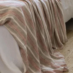 Montecito Blanket, King, Terra Cotta & Natural^Be Home Best Sale