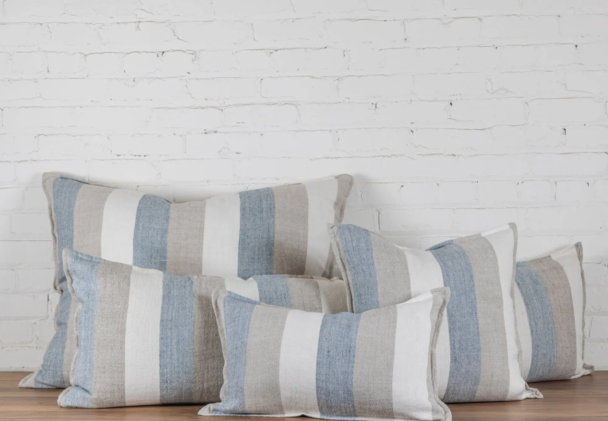 Monterey Big Pillow, Ocean, Natural, & Flax^Be Home Best Sale