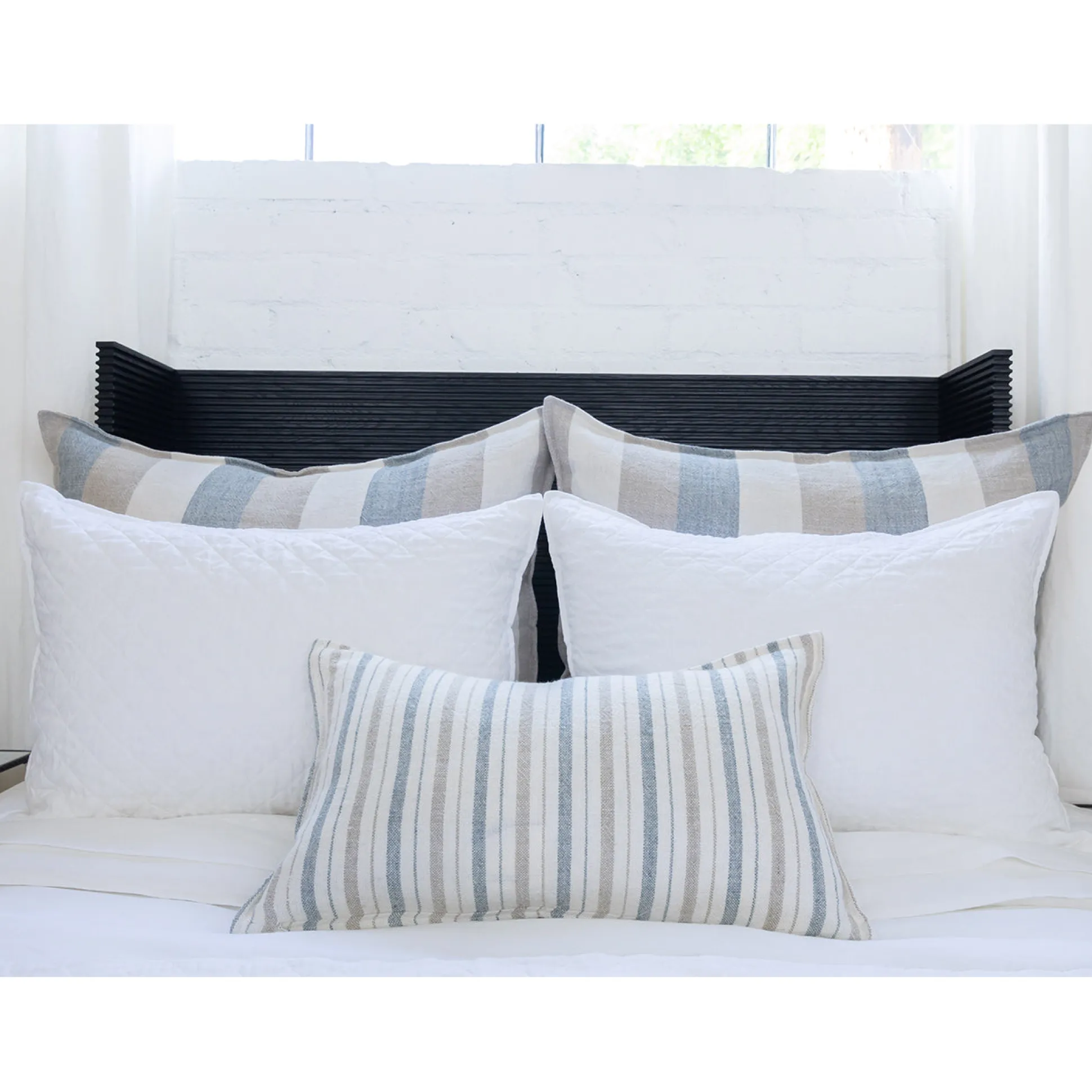 Monterey Big Pillow, Ocean, Natural, & Flax^Be Home Best Sale