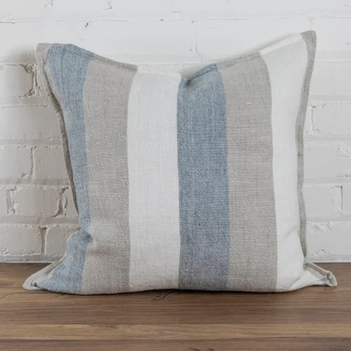 Monterey Square Pillow, Ocean & Natural^Be Home Online