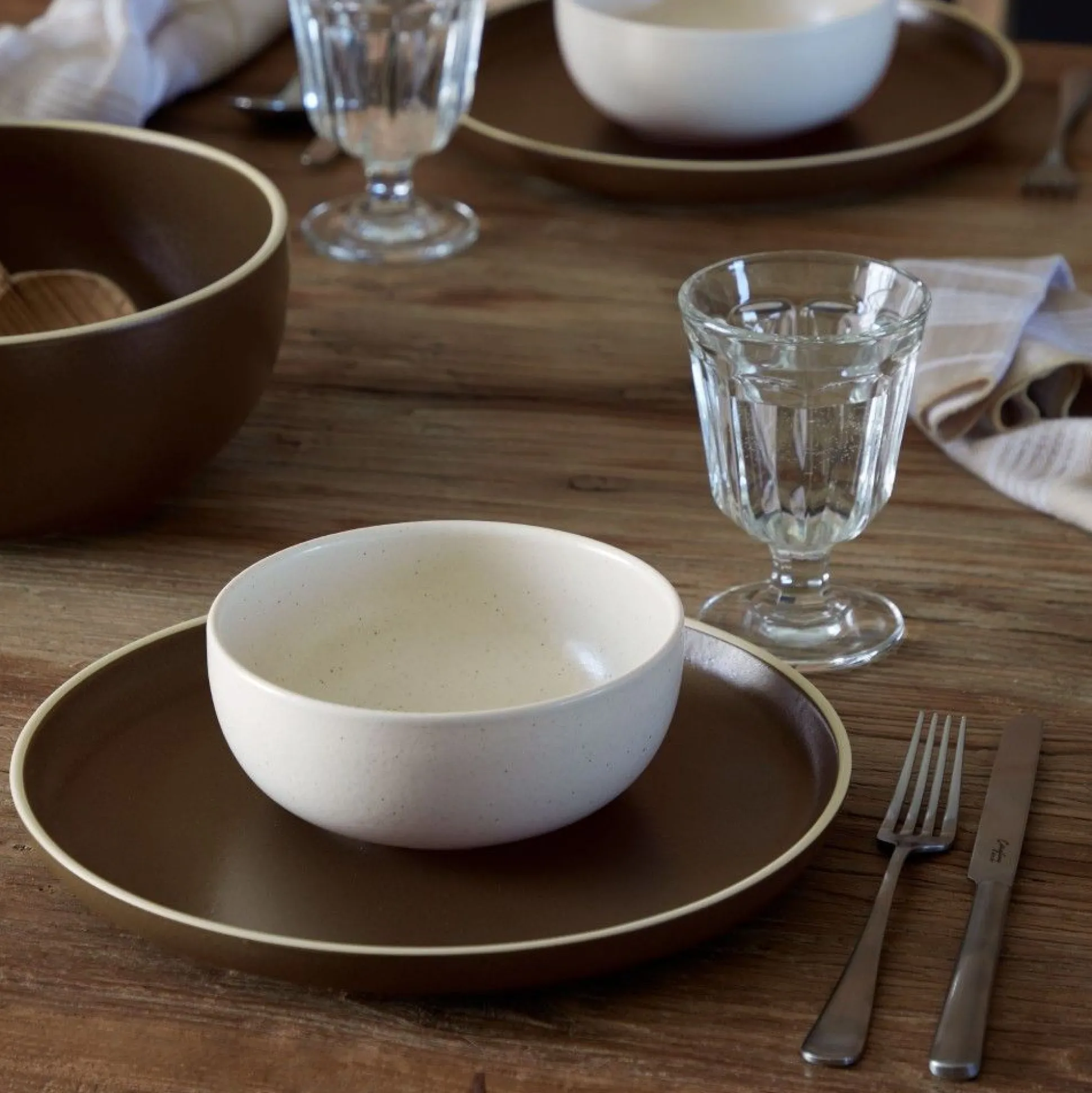 Monterosa Dinner Plate, Chocolate, Set of 4^Be Home Best Sale