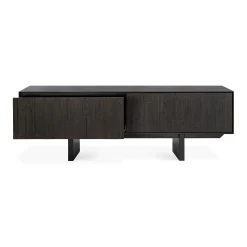 Mosaic Black Teak Media Console, 63