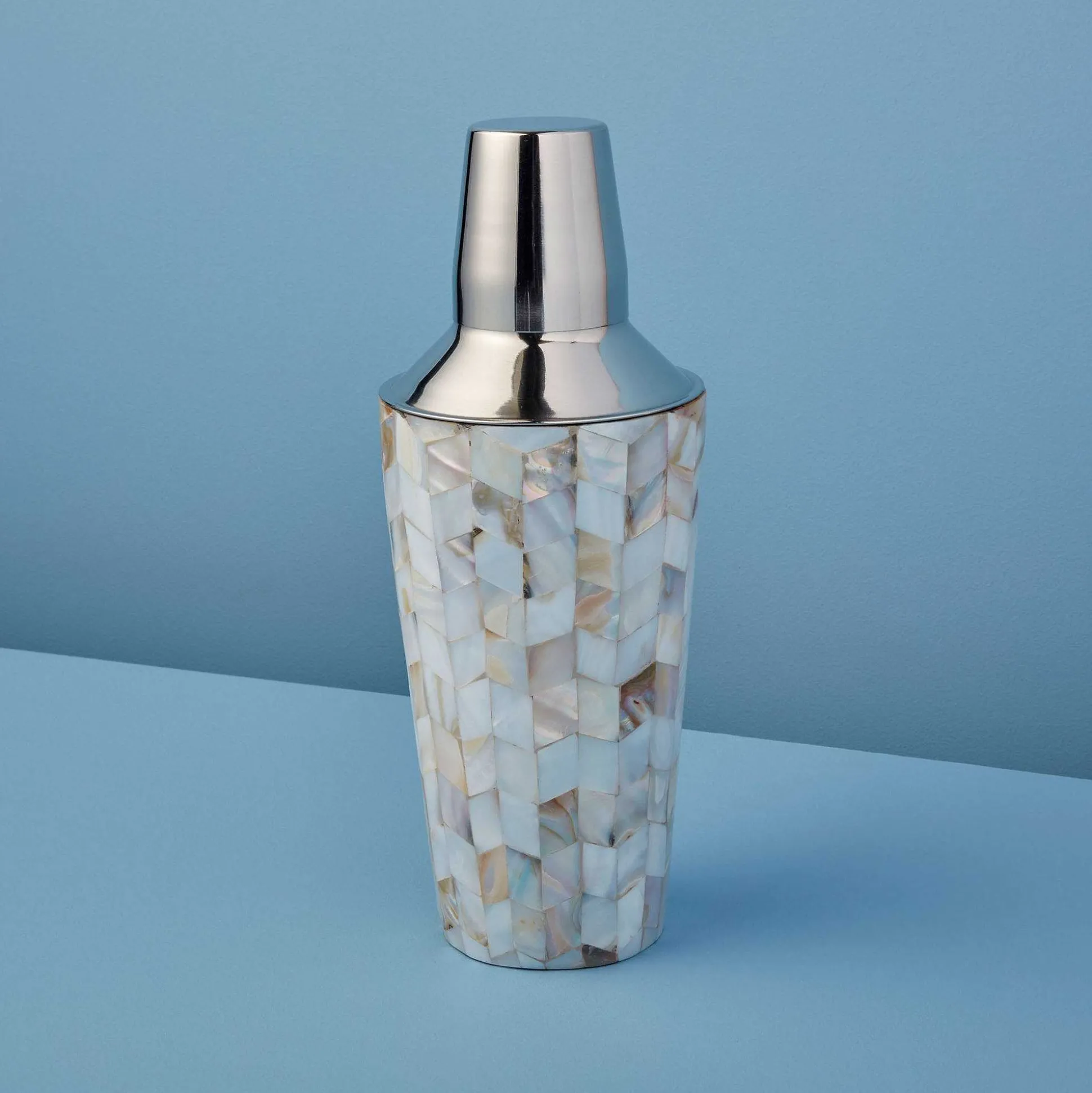 Mother of Pearl Mosaic Cocktail Shaker