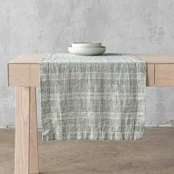 Multistripe Runner, Forest Green and Natural