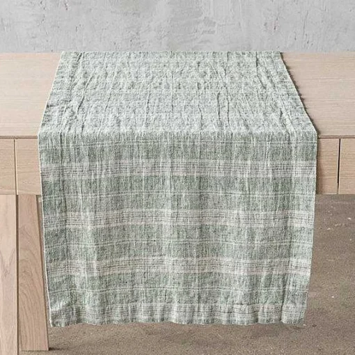 Multistripe Runner, Forest Green and Natural