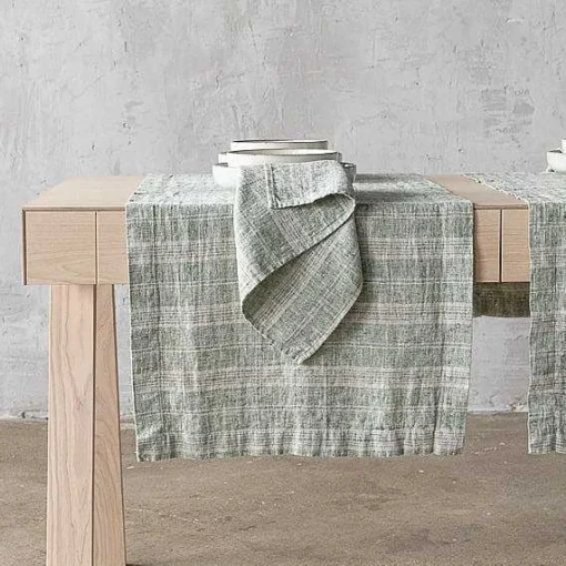 Multistripe Runner, Forest Green and Natural