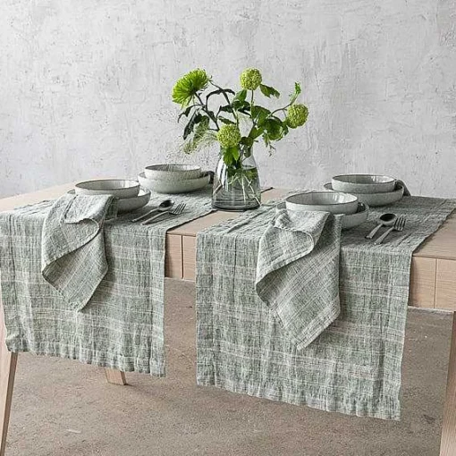 Multistripe Runner, Forest Green and Natural