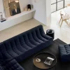 N701 3 Seater Eco Fabric Sofa, Graphite