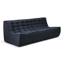 N701 3 Seater Eco Fabric Sofa, Graphite