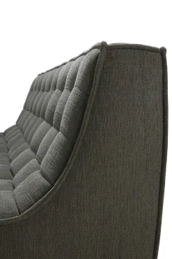 N701 3 Seater Eco Fabric Sofa, Moss