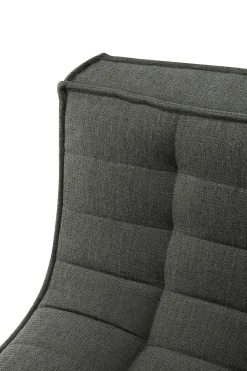 N701 3 Seater Eco Fabric Sofa, Moss