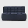 N701 2 Seater Eco Fabric Sofa, Graphite