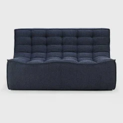 N701 2 Seater Eco Fabric Sofa, Graphite