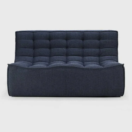 N701 2 Seater Eco Fabric Sofa, Graphite
