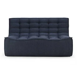 N701 2 Seater Eco Fabric Sofa, Graphite