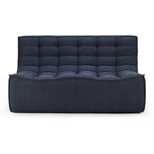 N701 2 Seater Eco Fabric Sofa, Graphite