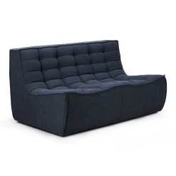 N701 2 Seater Eco Fabric Sofa, Graphite
