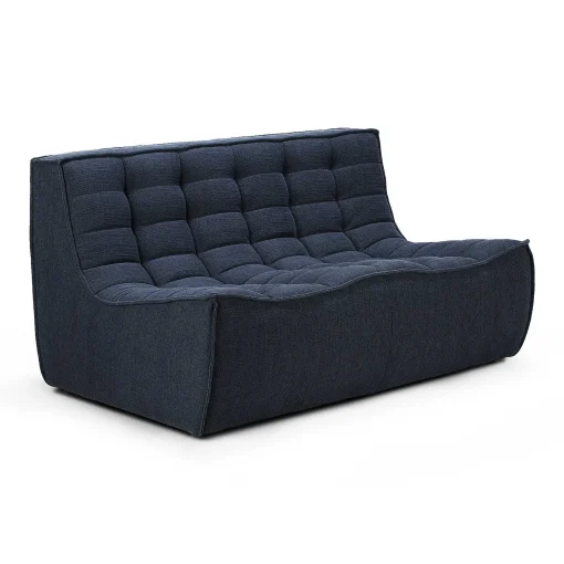 N701 2 Seater Eco Fabric Sofa, Graphite