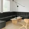 N701 2 Seater Eco Fabric Sofa, Moss