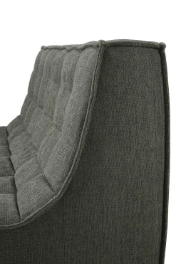 N701 2 Seater Eco Fabric Sofa, Moss