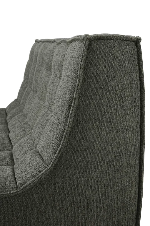N701 2 Seater Eco Fabric Sofa, Moss