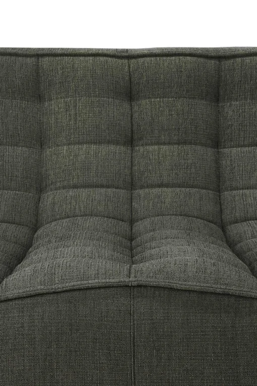 N701 2 Seater Eco Fabric Sofa, Moss