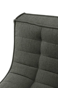 N701 2 Seater Eco Fabric Sofa, Moss